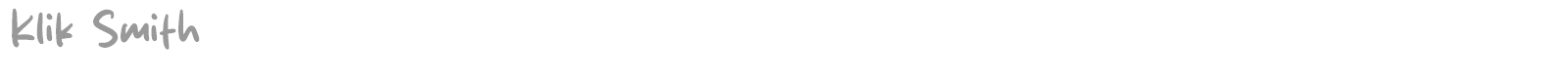 Klik Smith font preview